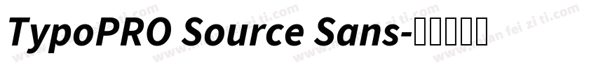 TypoPRO Source Sans字体转换